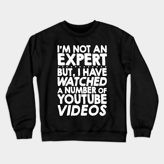 youtube expert minded Crewneck Sweatshirt by amillustrated